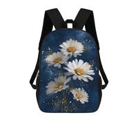 sinyumoney Glowing Daisy Bouquet School Backpack Fashion Stationery Backpack Waterproof Casual Daypacks for Men/Women 17inch