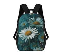 sinyumoney Glowing Daisy Garden Children's Backpacks 17inch School Backpack 3D Printed Bag Bookbag for Kids Travel Rucksacks Boy Girl Book Bags Kids School Bag