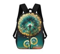 sinyumoney Glowing Dandelion Tree School Bag 3D Printed Backpacks Fashion Kids School Backpack Boys Rucksacks for Boys Middle School Students 17inch