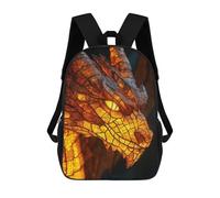 sinyumoney Glowing Dragon Head Rucksack School Secondary High School College Backpack Travel for Campus Outdoor Travel Sports 17inch