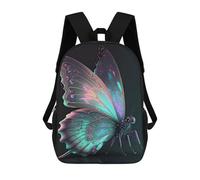 sinyumoney Glowing Fantasy Butterfly-1 Backpack School Rucksack Casual Daypacks School Work Travel Bag for Camping Outdoor Adventures And Daily Travel 17inch