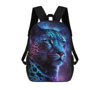 sinyumoney Glowing Leopard Art Print-3 School Backpack Business Durable Laptop Bag for Camping Outdoor Adventures And Daily Travel 17inch