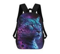 sinyumoney Glowing Leopard Art Print Rucksack Water Resistant Travel Backpack Computer Bag for Campus Outdoor Travel Sports 17inch