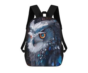 sinyumoney Glowing Mystical Owl Kids Backpacks Children Bag,Anime Bag,Large Capacity Kids Backpack, 3D Printed Children's,Student Schoolbag,Kids Boys Girls School Bag 17inch