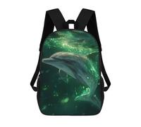 sinyumoney Glowing Oceanic Delight-1 School Backpack for Girls 17inch Casual Daypack Lightweight Rucksack Boy Girl Backpack for Middle School Students