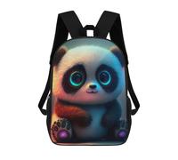 sinyumoney Glowing Panda Cub Children's Backpacks School Backpack 3D Printed Backpack for Kids Travel Rucksacks Book Bags Kids School Bag 17inch