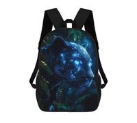 sinyumoney Glowing Panther in Jungle School Backpack Large Water Resistant Laptop Backpack for Girls Boys Teenage 17inch