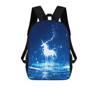 sinyumoney Glowing Unicorn Backpacks Kids School Backpack Fashion School Bag 3D Printed School Bag for Boys Elementary And Middle School Students 17inch
