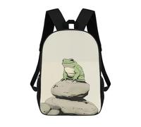 sinyumoney Glum Frog Japanese Art School Backpack Large Water Resistant Laptop Backpack for Teenage Girls Boys Women Men 17inch
