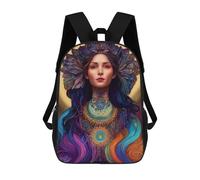 sinyumoney Goddess of Ethereal Light Children's Backpacks School 3D Printed Bag Bookbag for Kids Travel Rucksacks Boy Girl Book Bags Kids School Bag 17inch