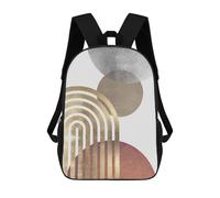 sinyumoney Gold And Silver Art 6 Rucksack Water Resistant Travel Backpack Computer Bag for Men, Women & Teenage Boys 17inch