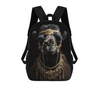 sinyumoney Gold Dark Camel School Bags Computer Rucksack for School/Work/Travel for Girls Boys Teenage 17inch