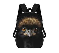 sinyumoney Gold Dark School Backpack 3D Printed School Bags Boys Girls Laptop Backpack for Kids/Students/Adults 17inch