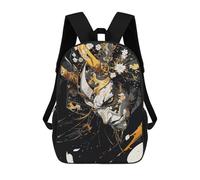 sinyumoney Gold Demon Japan School Backpack Daypacks Business Backpack Water Resistant Bookbag for Men/Women 17inch