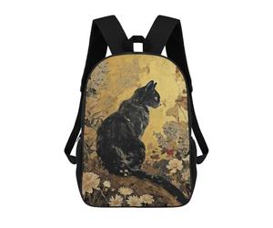sinyumoney Gold Harmony Backpack School Large Water Resistant Laptop Backpack for Teenage Girls Boys Women Men 17inch