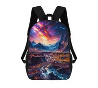 sinyumoney Gold Lake School Backpack Travel College Rucksack Backpacks for Campus Outdoor Travel Sports 17inch