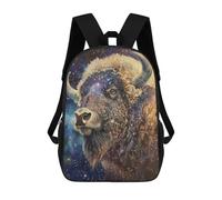 sinyumoney Golden Bull School Backpack Business Laptop Rucksack Bag Unisex Casual Daypack for Men, Women & Teenage Boys 17inch