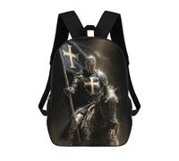 sinyumoney Golden Cross Crusader School Backpack Work Laptop Backpack Rucksack Bag for Teenage Girls Boys Women Men 17inch