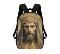 sinyumoney Golden Crown Majesty -2 School Bags Lightweight Schoolbag Dayback Bookbag College for Boys/Girls/Teenagers 17inch