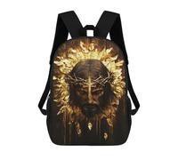 sinyumoney Golden Crown of Thorns Art Print-1 Backpack School Daypacks Business Backpack Water Resistant Bookbag for Camping Outdoor Adventures And Daily Travel 17inch