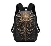 sinyumoney Golden Cthulhu Kraken Art Rucksack Computer Rucksack for School/Work/Travel for Camping Outdoor Adventures And Daily Travel 17inch