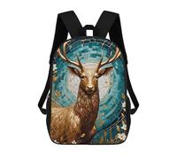 sinyumoney Golden Deer Kintsugi Backpack School Bag Travel College Rucksack Backpacks for Men, Women & Teenage Boys 17inch