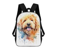 sinyumoney Golden Doodle Children's Backpacks 17inch School Backpack 3D Printed Bag Bookbag for Kids Travel Rucksacks Boy Girl Book Bags Kids School Bag