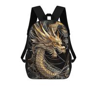 sinyumoney Golden Dragon Majesty Backpack School Daypacks Business Backpack Water Resistant Bookbag for Teenage Girls Boys Women Men 17inch