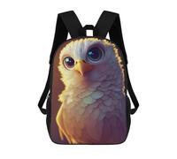 sinyumoney Golden Eagle Portrait Children's School Backpack 3D Printed for Kids Travel Rucksacks Book Bags for Boys Elementary School Students 17inch