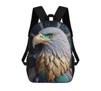 sinyumoney Golden Eagle Sculpture Backpack School High Secondary School Bags Casual Backpack for Teenage Girls Boys Women Men 17inch