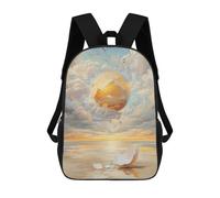 sinyumoney Golden Egg in Sky Kids Backpack, Backpack School Bag, Backpacks Kids School 3D Printed School Bags for Elementary And Middle School Students Teens Birthday Gift 17inch