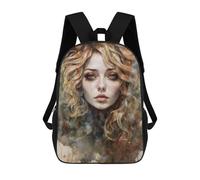 sinyumoney Golden Eyes School Backpack Work Laptop Backpack Rucksack Bag for Camping Outdoor Adventures And Daily Travel 17inch