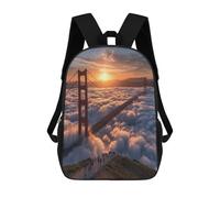 sinyumoney Golden Gate Bridge Sunset-1 School Backpack Business Laptop Rucksack Bag Unisex Casual Daypack for Men, Women & Teenage Boys 17inch