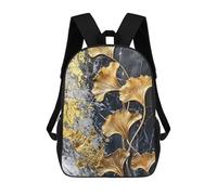 sinyumoney Golden Ginkgo Elegance Backpack School Daypacks Business Backpack Water Resistant Bookbag for Girls Boys Teenage 17inch