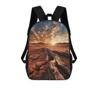 sinyumoney Golden Hour at Desert Backpack School Travel College Rucksack Backpacks for Men, Women & Teenage Boys 17inch