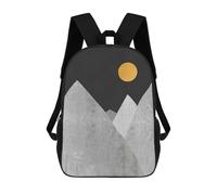 sinyumoney Golden Landscape I Backpack School Bag Rucksack for Girls Boys Backpacks Large Capacity Kids Back Pack Lightweight School Bags for Children Students 17inch