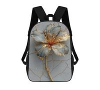 sinyumoney Golden Leaf Wall Art Decor Backpack School Bag Travel College Rucksack Backpacks for Girl, Teen Girls 17inch