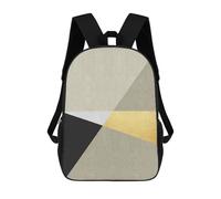sinyumoney Golden Lines III Backpacks Kids Student Schoolbag 3D Printed Backpacks Elementary And Middle School Students Backpacks for Boys Girls 17inch