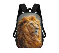 sinyumoney Golden Lion Majesty Rucksack Rucksack Casual Daypacks School Work Travel Bag for Men, Women & Teenage Boys 17inch