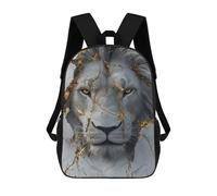 sinyumoney Golden Lion Marble Wall Art-1 Backpack School Bag High Secondary School Bags Casual Backpack - Perfect for Travel, Work And Daily Use 17inch