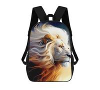 sinyumoney Golden Mane Majesty -1 School Backpack Daypacks Business Backpack Water Resistant Bookbag - Perfect for Travel, Work And Daily Use 17inch