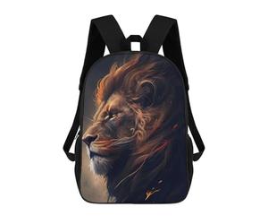 sinyumoney Golden Mane Majesty Backpack School Bag Travel College Rucksack Backpacks for Men, Women & Teenage Boys 17inch