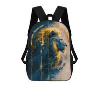 sinyumoney Golden Mane School Backpack Water Resistant School Bag Business Backpack for Boys/Girls/Teenagers 17inch