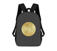 sinyumoney Golden Moon School Backpack for Girls Backpack Water Repellent Casual Daypack Lightweight Rucksack Boy Girl School Backpack 17inch