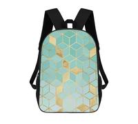 sinyumoney Golden Mosaic III Backpack School Rucksack Casual Daypacks School Work Travel Bag for Girl, Teen Girls 17inch