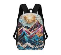 sinyumoney Golden Mountain Dreamscape Backpack School Bag Lightweight Casual Daypack School Backpacks for Girl, Teen Girls 17inch