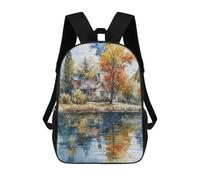 sinyumoney Golden Path Ronaldo Backpack, Children's Backpack, Student School Bag, Book Bag, 3D Printed School Bag For Boys And Girls, 17inch