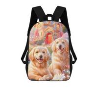 sinyumoney Golden Paws in Fantasy Land School Backpack Work Business College School for School/Work/Travel 17inch