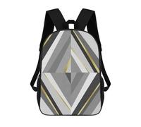 sinyumoney Golden Polygon III School Bags Daypacks Business Backpack Water Resistant Bookbag for School/Work/Travel 17inch