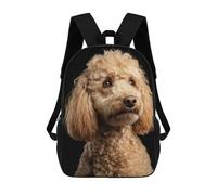 sinyumoney Golden Poodle Dog Breed-1 Backpack School Bag Fashion Stationery Backpack Waterproof Casual Daypacks- Perfect for Travel, Work And Daily Use 17inch